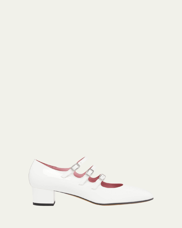 Kina Patent Mary Jane Ballerina Pumps